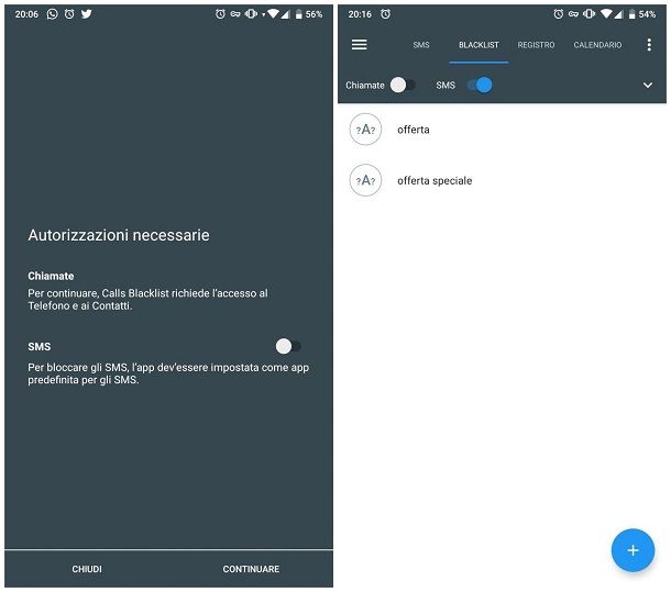 Come bloccare SMS senza numero su Android