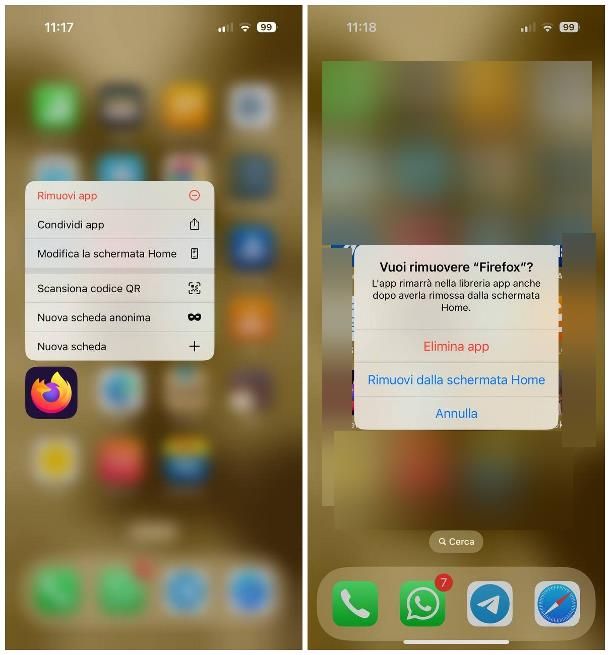 Come eliminare un'app a pagamento su iPhone