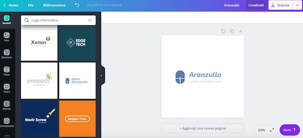 Creare un logo con Canva