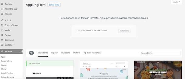 Come installare un tema WordPress