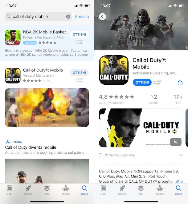 Come scaricare Call of Duty Mobile