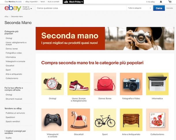 eBay Seconda Mano