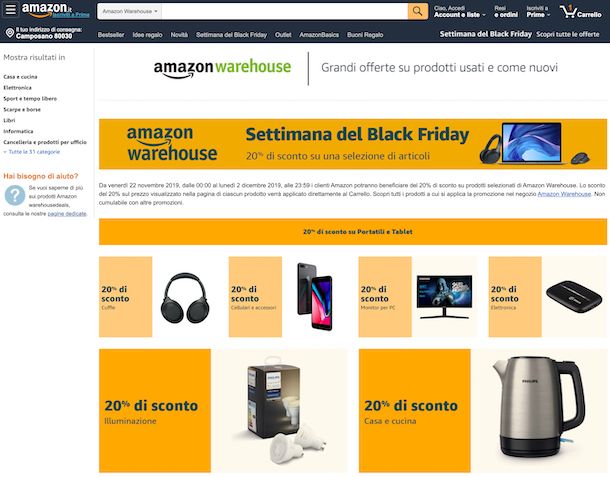 Amazon Seconda mano