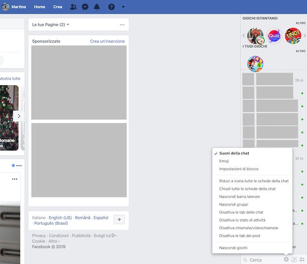 Attivare Messenger su Facebook