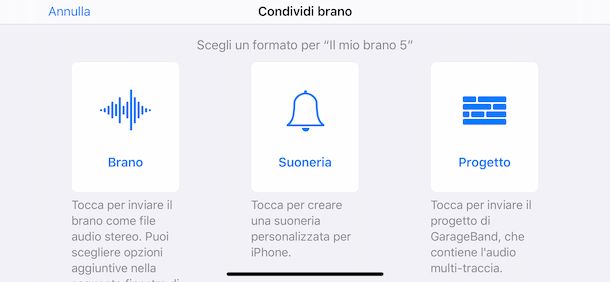 Creazione suoneria iPhone con GarageBand