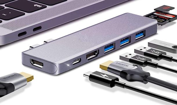 Foto di un hub USB-C