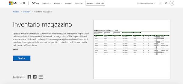 Gestire magazzino con Excel