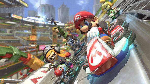 The best racing game on Switch is Mario Kart 8 Deluxe