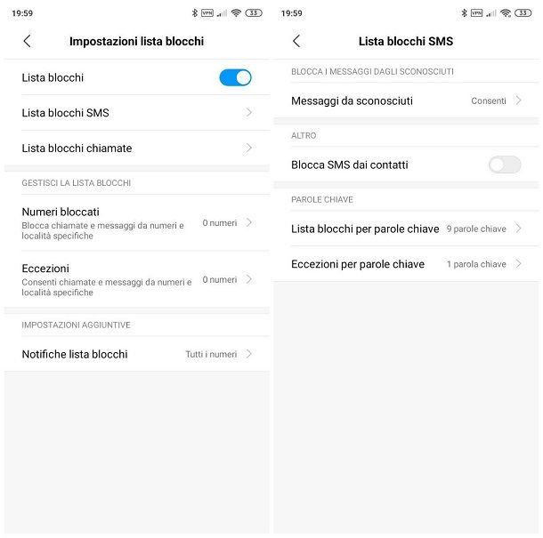Come bloccare SMS senza numero su Android
