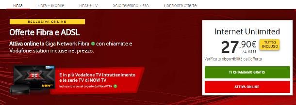 Migliori offerte Vodafone fisso