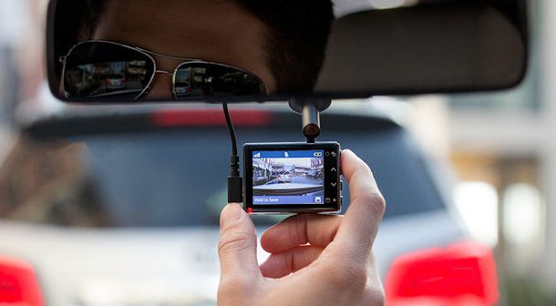 Display di una dash cam