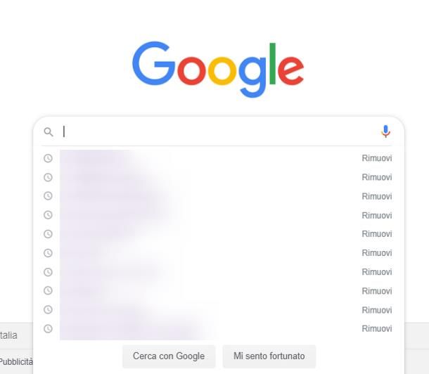 Come eliminare ricerche di tendenza su Google