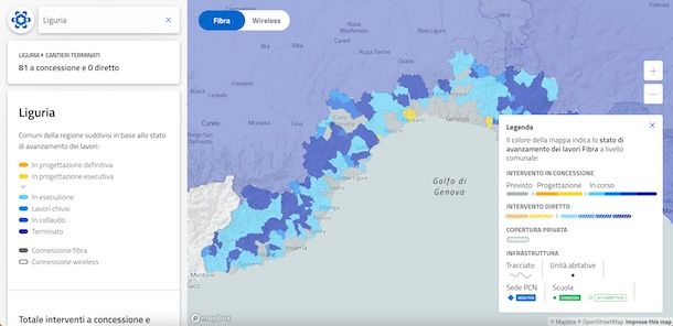 Mappa banda ultralarga