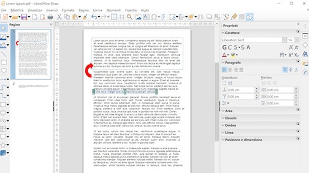 Programmi per editare PDF LibreOffice