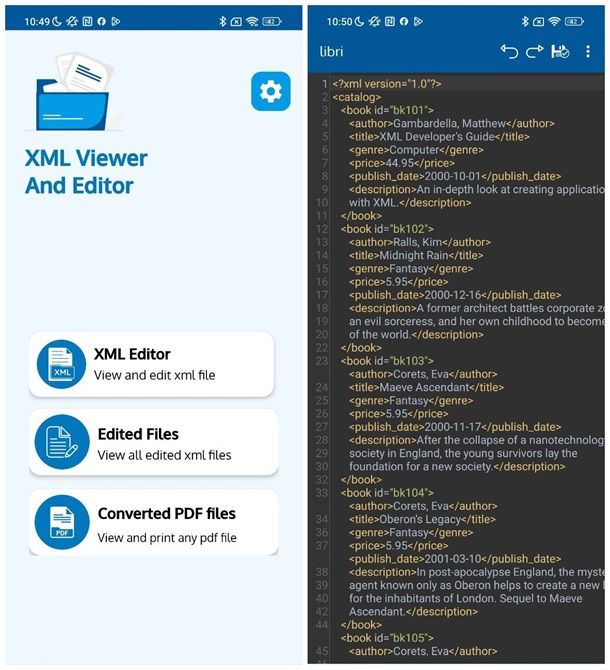 Come aprire XML su Android e iPhone