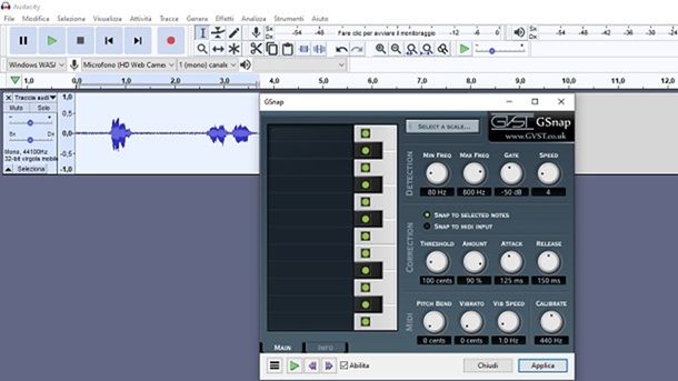 Audacity Programmi per editare musica