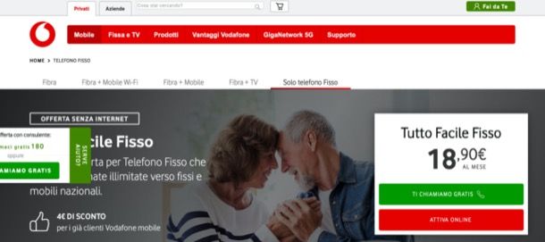 Vodafone Tutto Facile Fisso