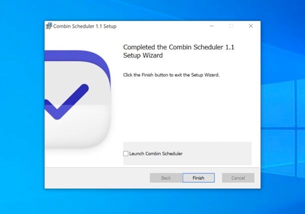 Installazione Combin Scheduler su Windows