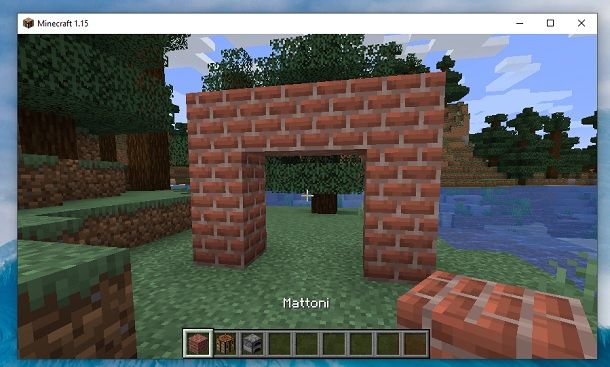 Struttura mattoni Minecraft