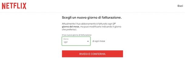 Informazioni abbonamento Netflix