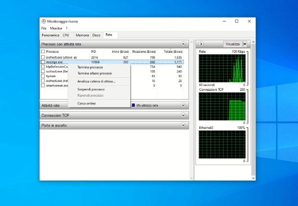 Come velocizzare Internet Windows 10