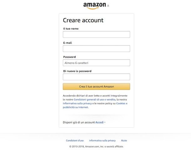 Come fare un buono Amazon