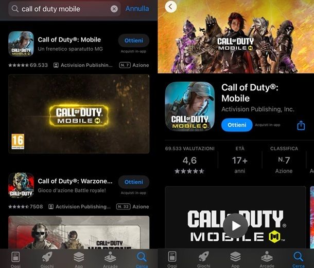 Come scaricare Call of Duty Mobile su iPhone e iPad