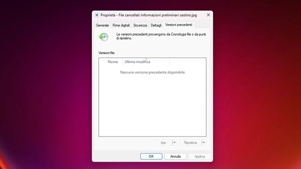 Cronologia file Windows