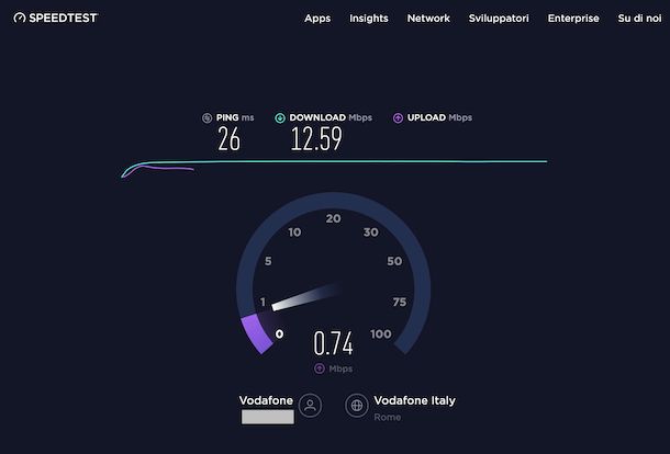 Speed test Ookla