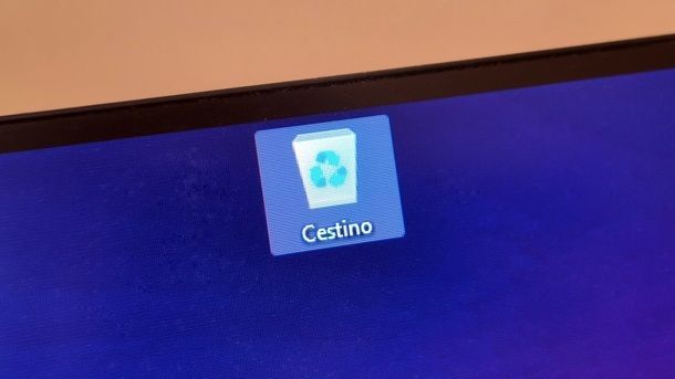 Come recuperare una cartella cancellata dal Desktop Cestino