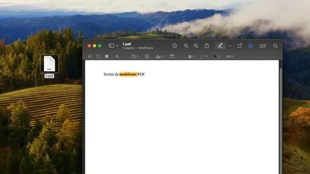 Anteprima macOS Modifica PDF