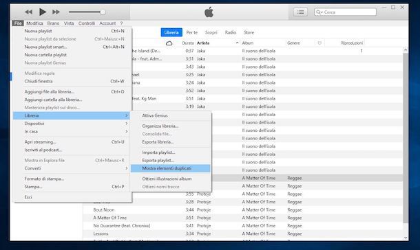 Come eliminare brani duplicati iTunes