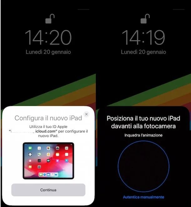 Configurazione con iPhone