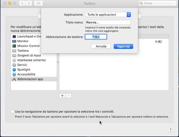 Come riavviare il Mac dalla tastiera