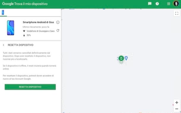 Trova il mio dispositivo Google