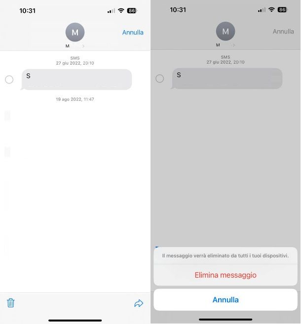 Messaggi iOS