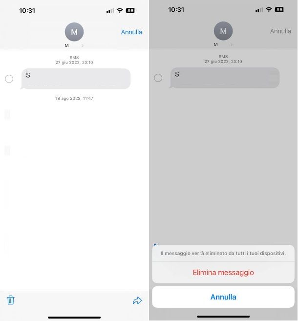 Messaggi iOS