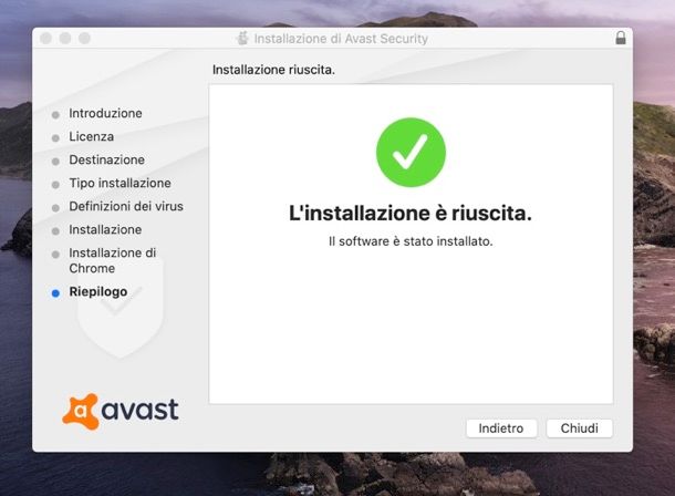 Installazione Avast Mac