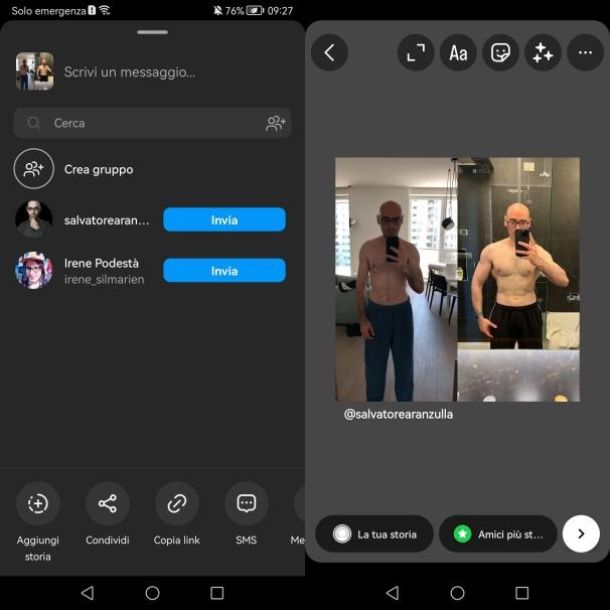 Come condividere video su Instagram di altri utenti