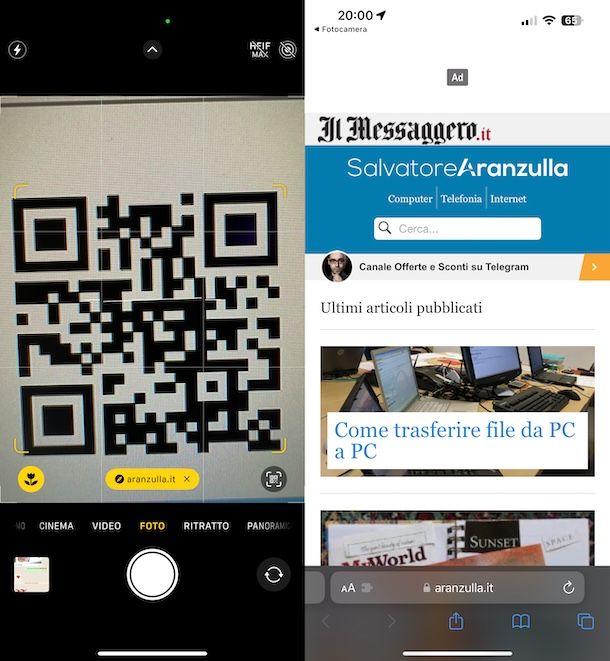 Come leggere QR Code