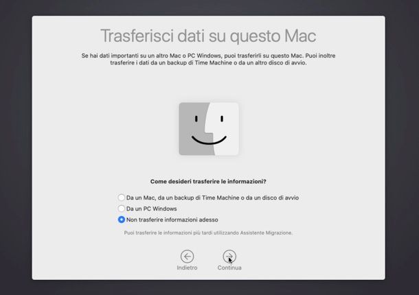 Installazione macOS