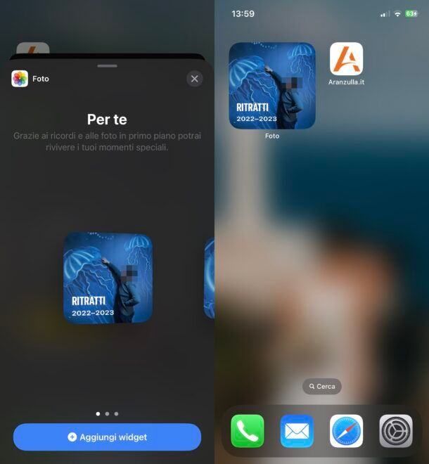 Mettere foto sulla Home di iPhone