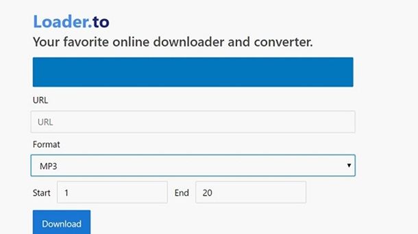 Loader siti per scaricare video gratis senza programmi