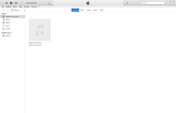 Come ricreare libreria iTunes