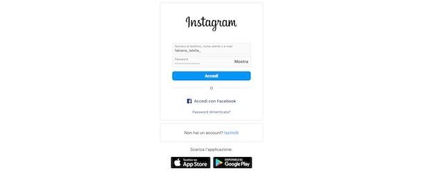 Recuperare account Instagram senza numero di telefono