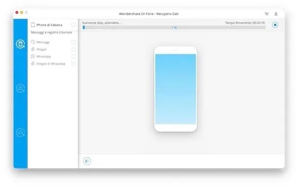 Dr.Fone recupero dati iOS