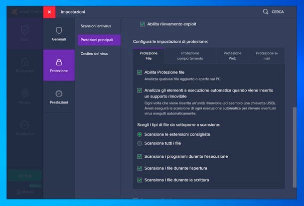 Protezione Avast