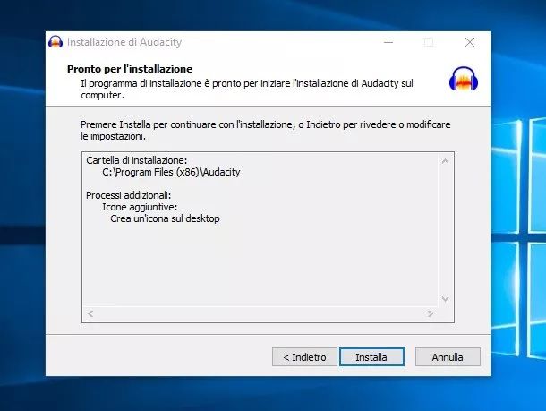 Audacity Installazione