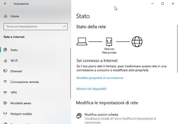 Come collegare il PC al modem con cavo Ethernet