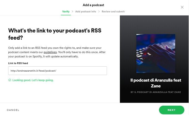 Come pubblicare un podcast su Spotify